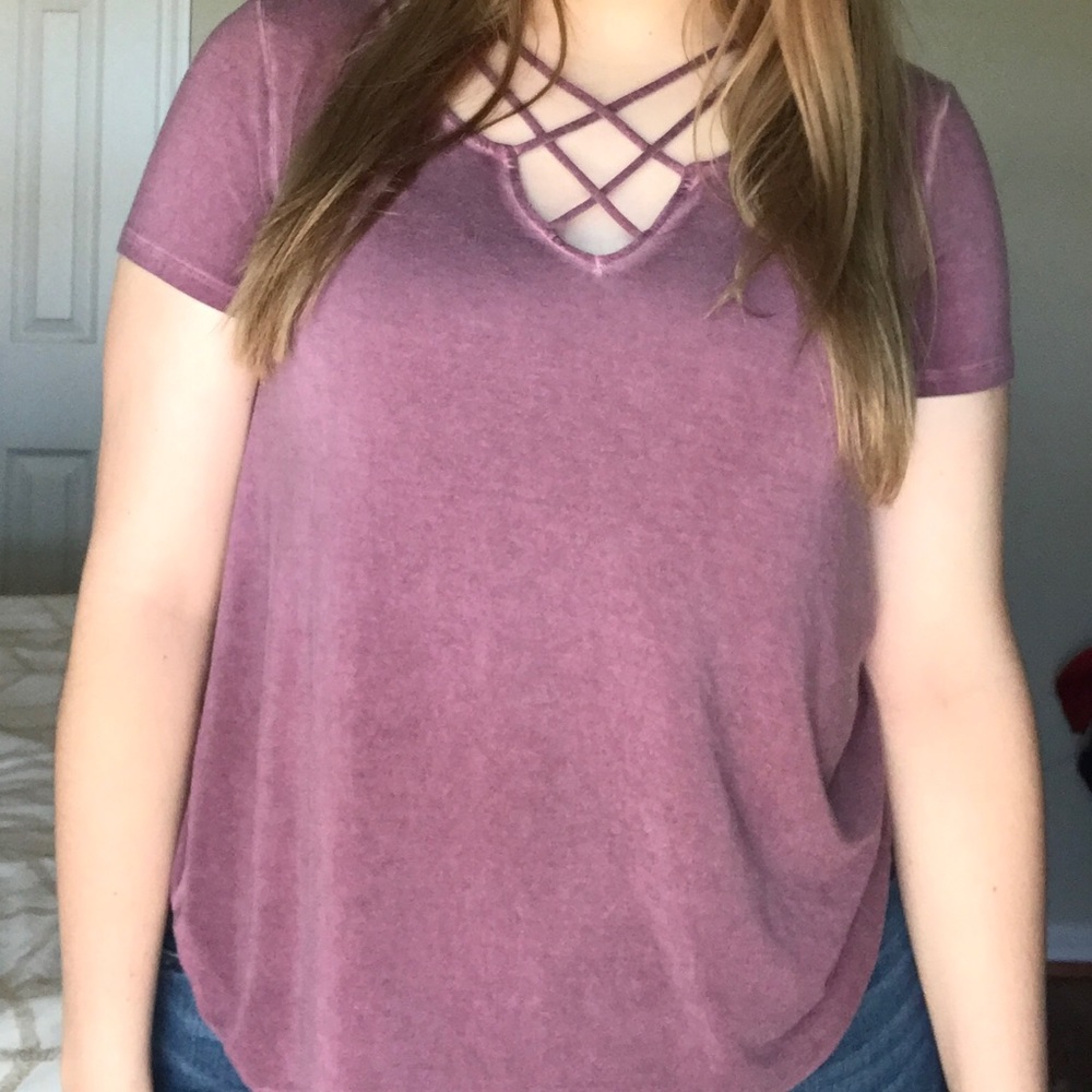 Light purple American Eagle Shirt